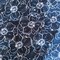 Midnight Flowers Anti-Pill Premium No-Sew Throw Fleece Fabric Kit